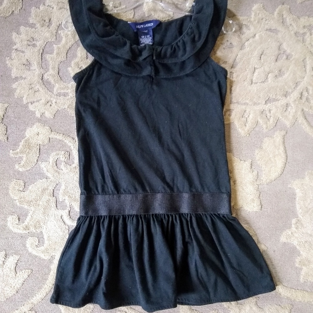Trendy black Ralph Lauren girls dress, size 3T